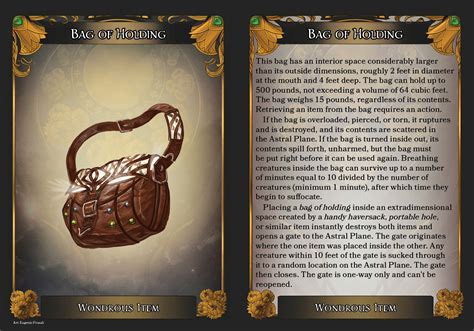 5e artificer replicate bag of holding
